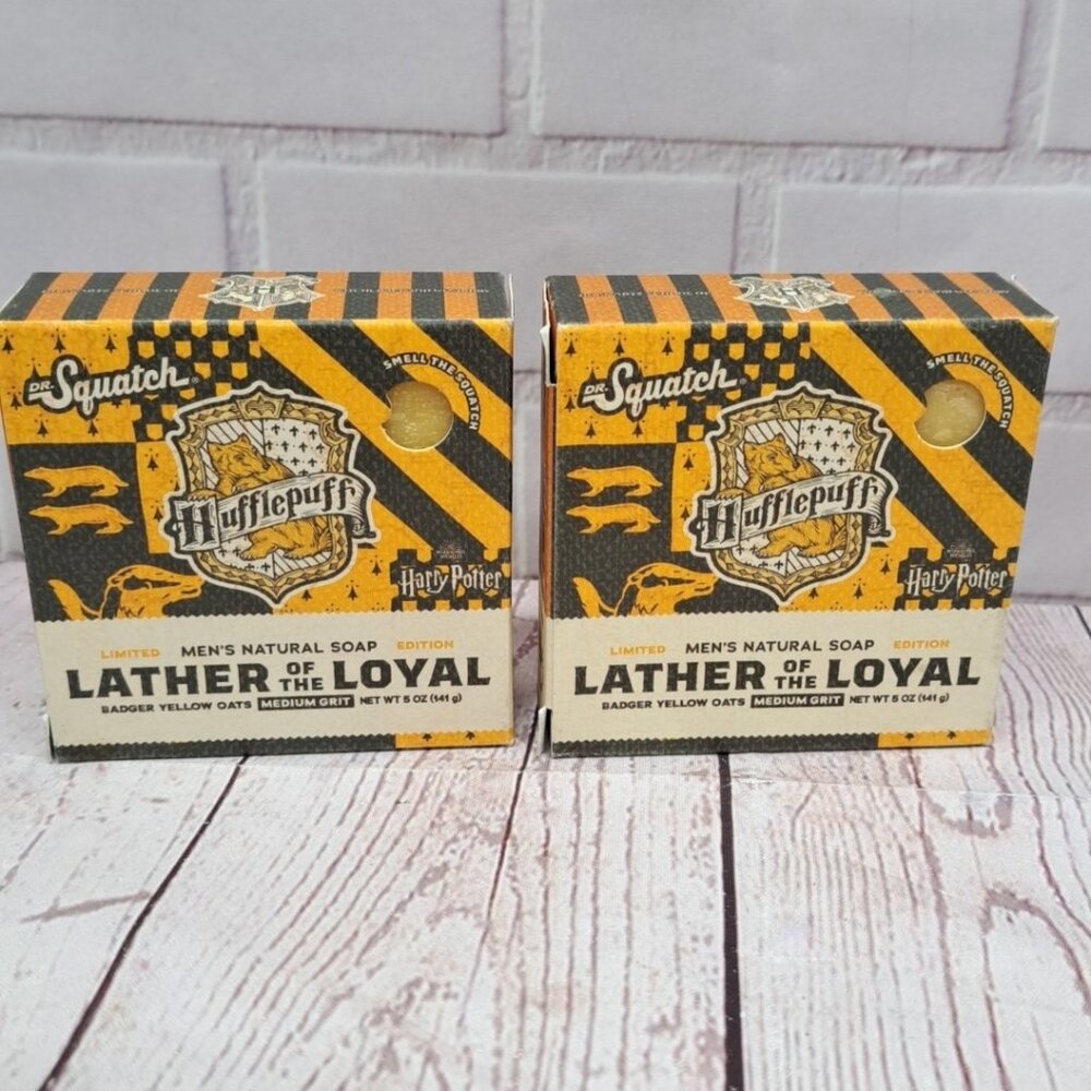 2-Bars Dr. Squatch Ltd Ed. Soap Harry Potter Lather Of The Loyal Med Grit 5oz